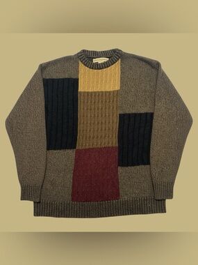 Vintage 90’s ColorBlocked  Wool Sweater